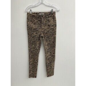 Sam Edelman Women’s Stiletto High Rise Skinny Ankle Animal Print Jeans Size 27